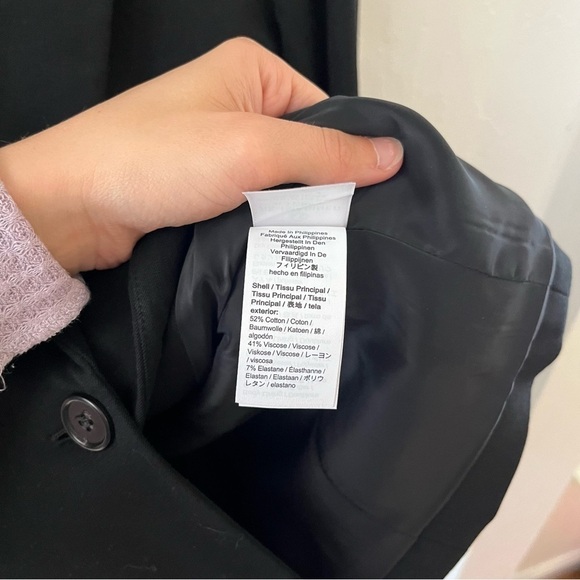 J. Crew Black Bi Stretch Parke Single Breasted Blazer 00 - Picture 11 of 13